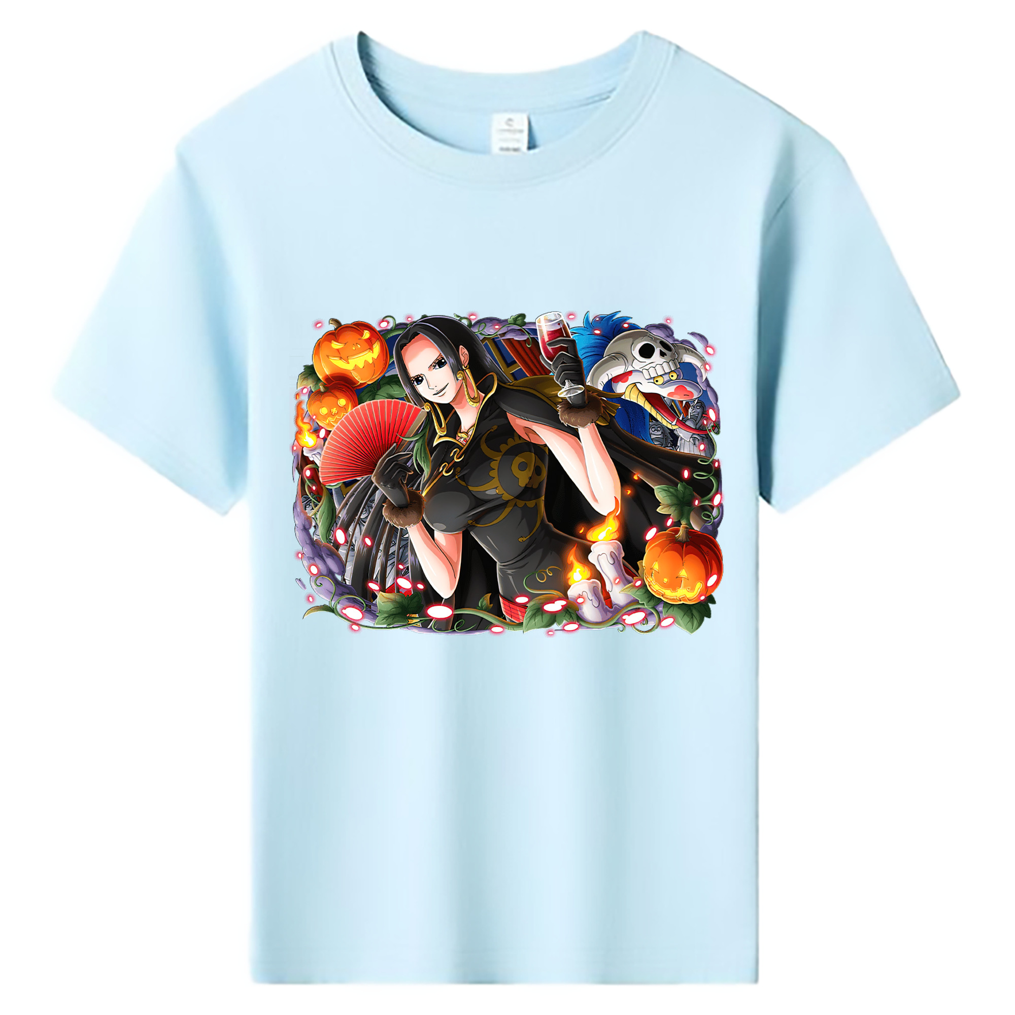 ワンピース ボア・ハンコック ONE PIECE Boa·Hancock 綿100％キッズTシャツ（フロントプリント）